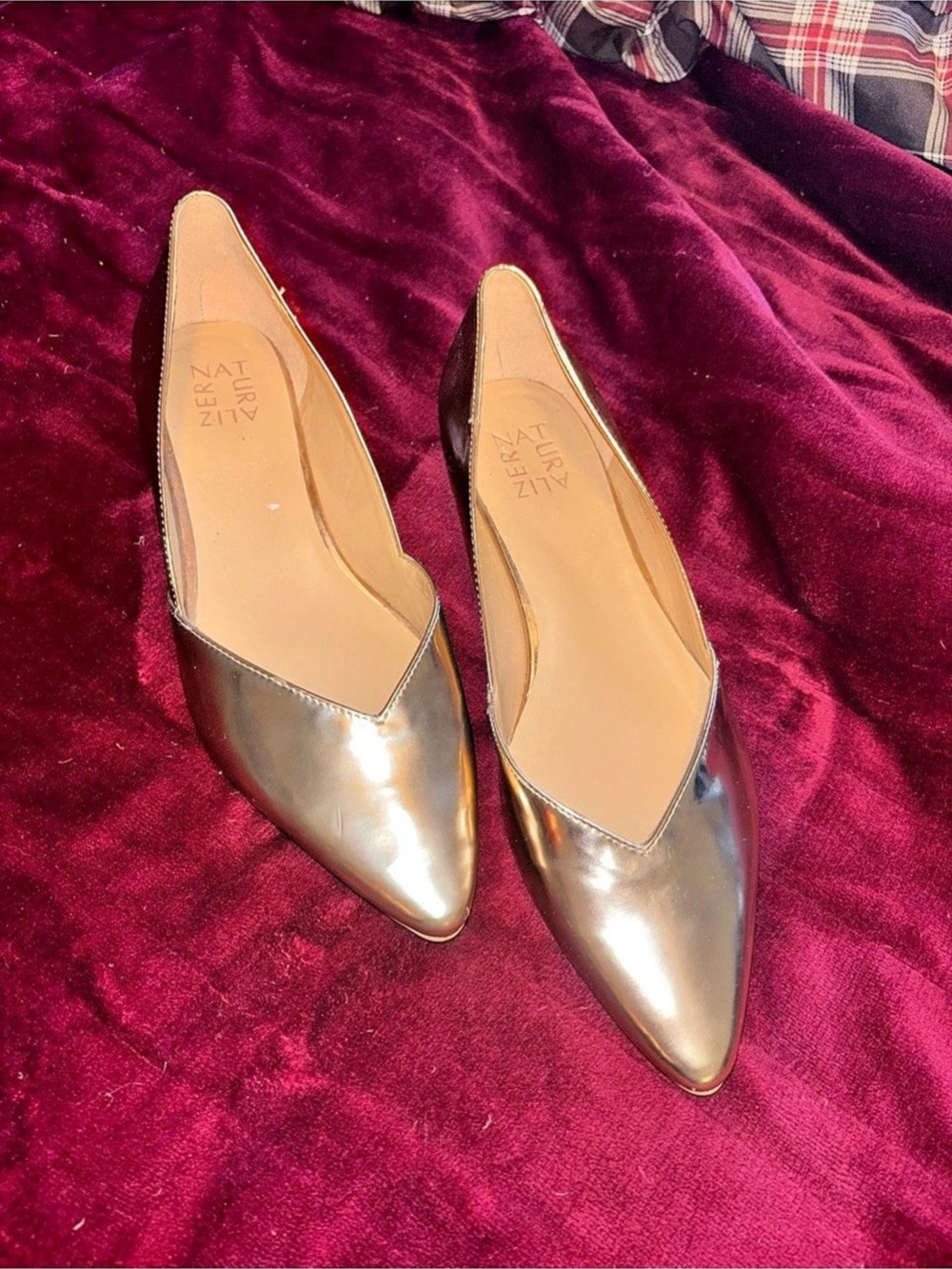 Naturalizer Havana Ballet Flat- Gold 8 1/2 W